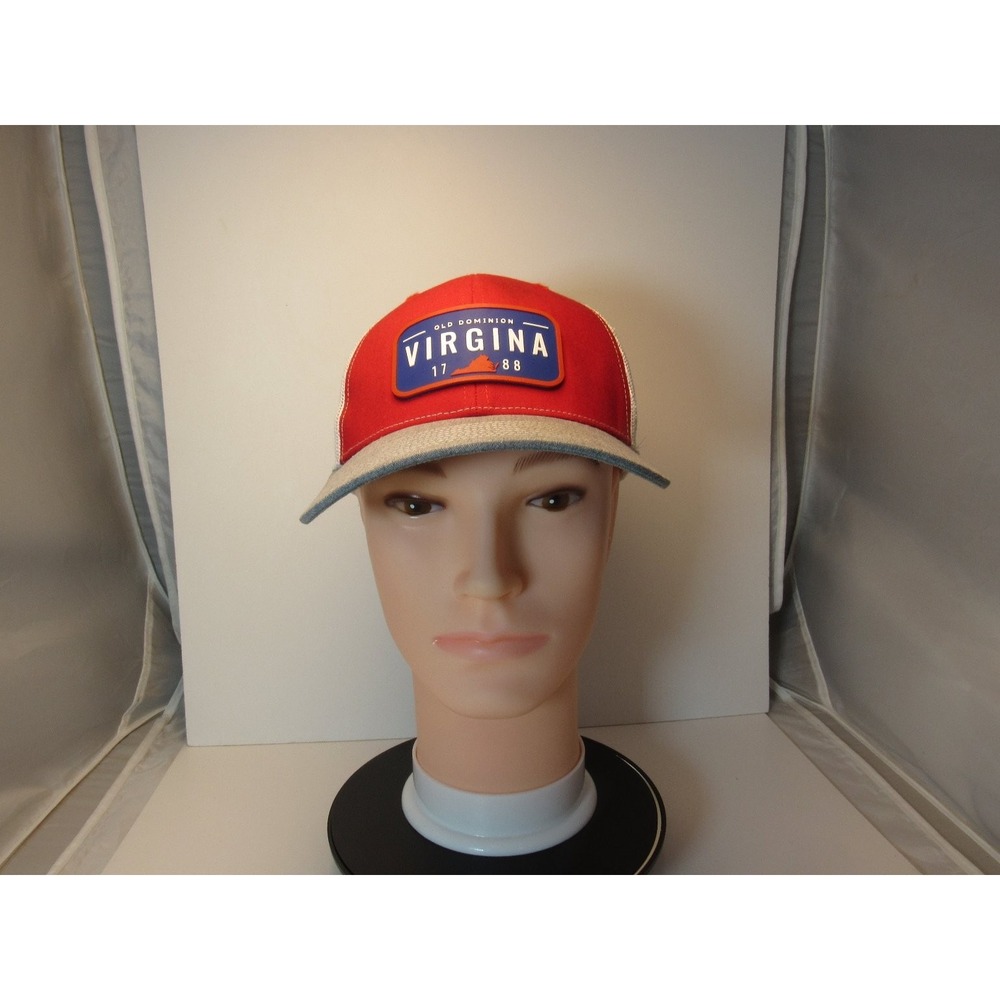 Richardson‎ Hat 112 Men's Adjustable Virginia Old Dominion Trucker Snapback Red